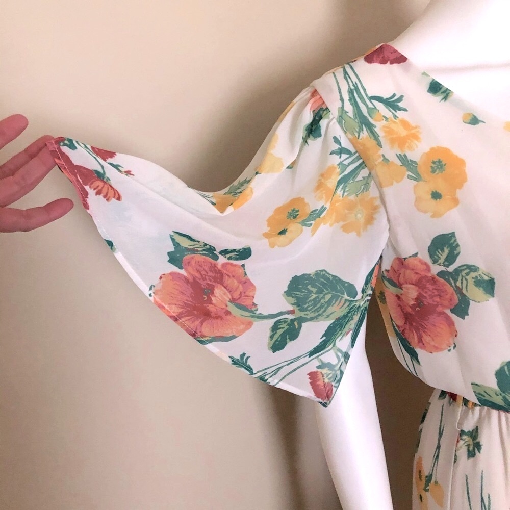 Leith flutter sleeve high low dress - Picture 6 of 15